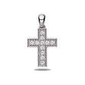 Juwelier Zwartevalk - Zilveren (gerhodineerd) kruis hanger 24.240
