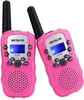 P&P Goods Walkie Talkie - voor kinderen - Roze - 3km bereik - Set van 2 walkie talkie - speelgoed - voor meisjes