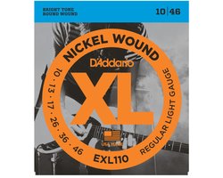D'Addario EXL110 - Snarenset voor elektrische gitaar .010 -.046