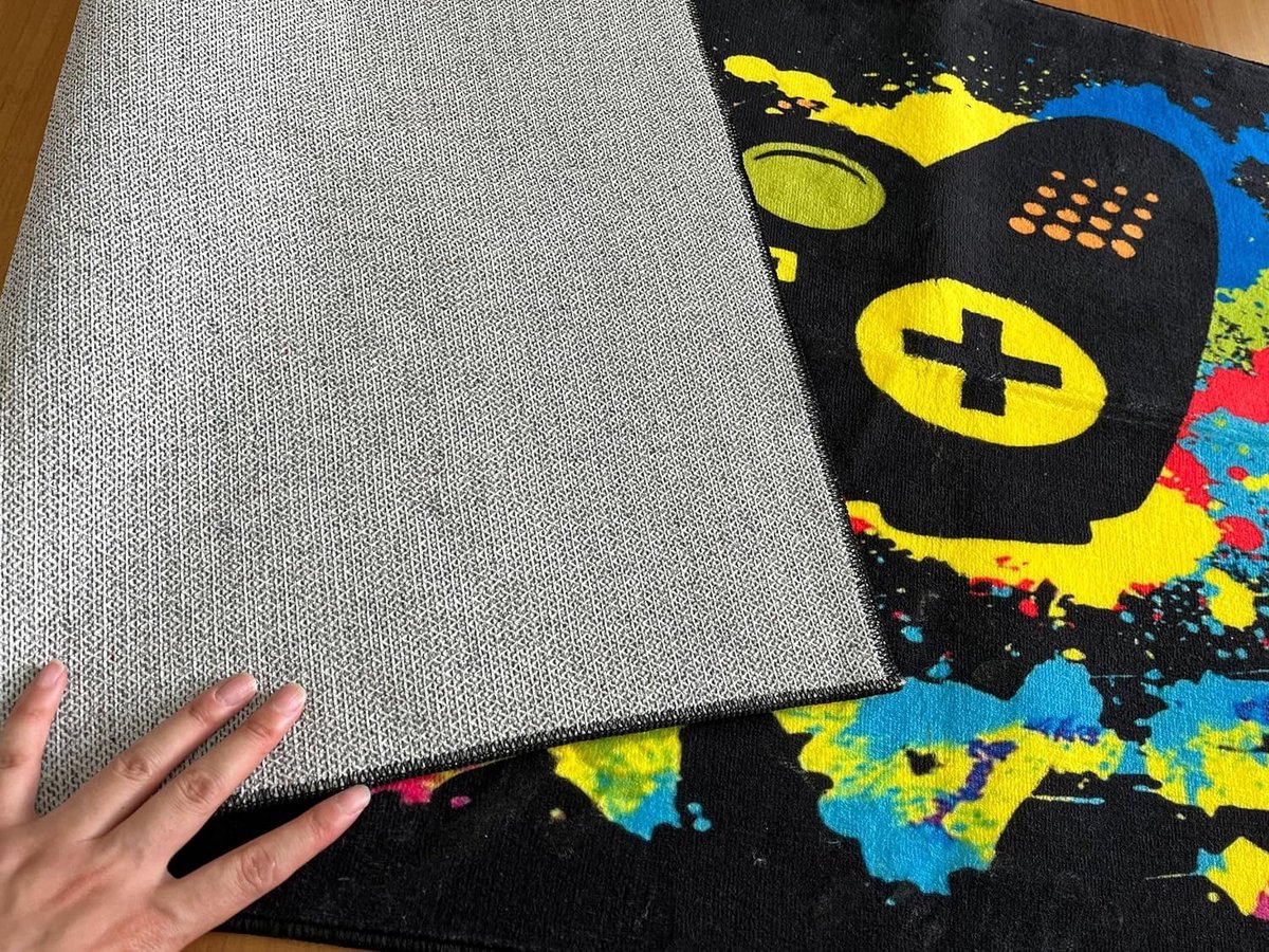 Xisnuient 3D Visual Cool Line Gaming-tapijt in lichte stijl - essentiële