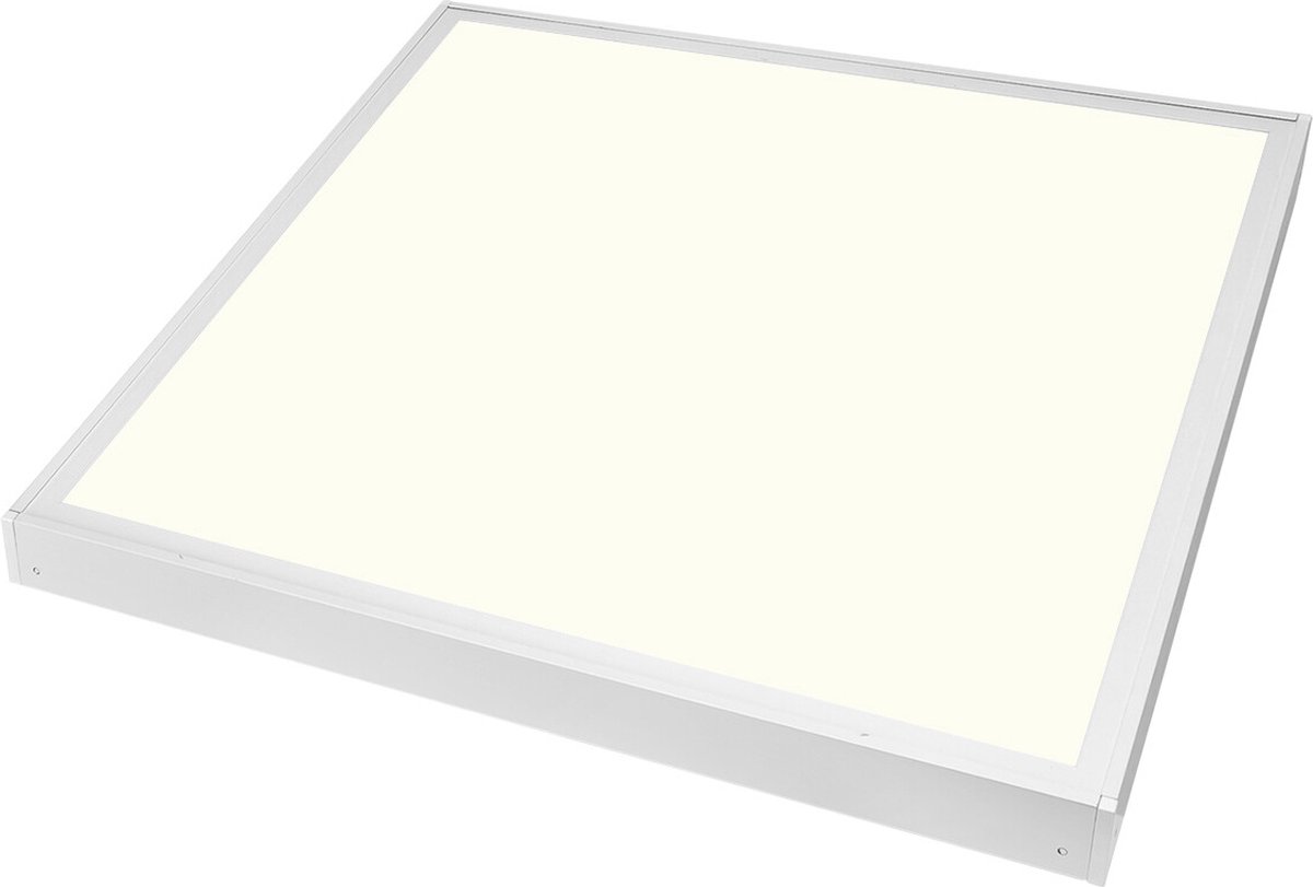 LED Paneel 60x60 - Velvalux Lumis - Natuurlijk Wit 4000K - 36W - Opbouw - Vierkant - Wit - Flikkervrij
