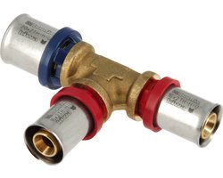 Bonfix Perskoppeling - 3x Alu-pers - T-koppeling - verlopend - 20 x 16 x 16mm