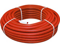 Bonfix Perskoppeling - Alu-pers - Systeembuis met mantel - rood - 16mm x 2,0 (50 m)