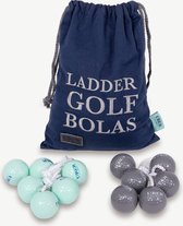Ladder Golf Bola's - Hard - 3 Groen & 3 Grijs - Echte Golfballen Top Kwaliteit Klasse en Geweldig