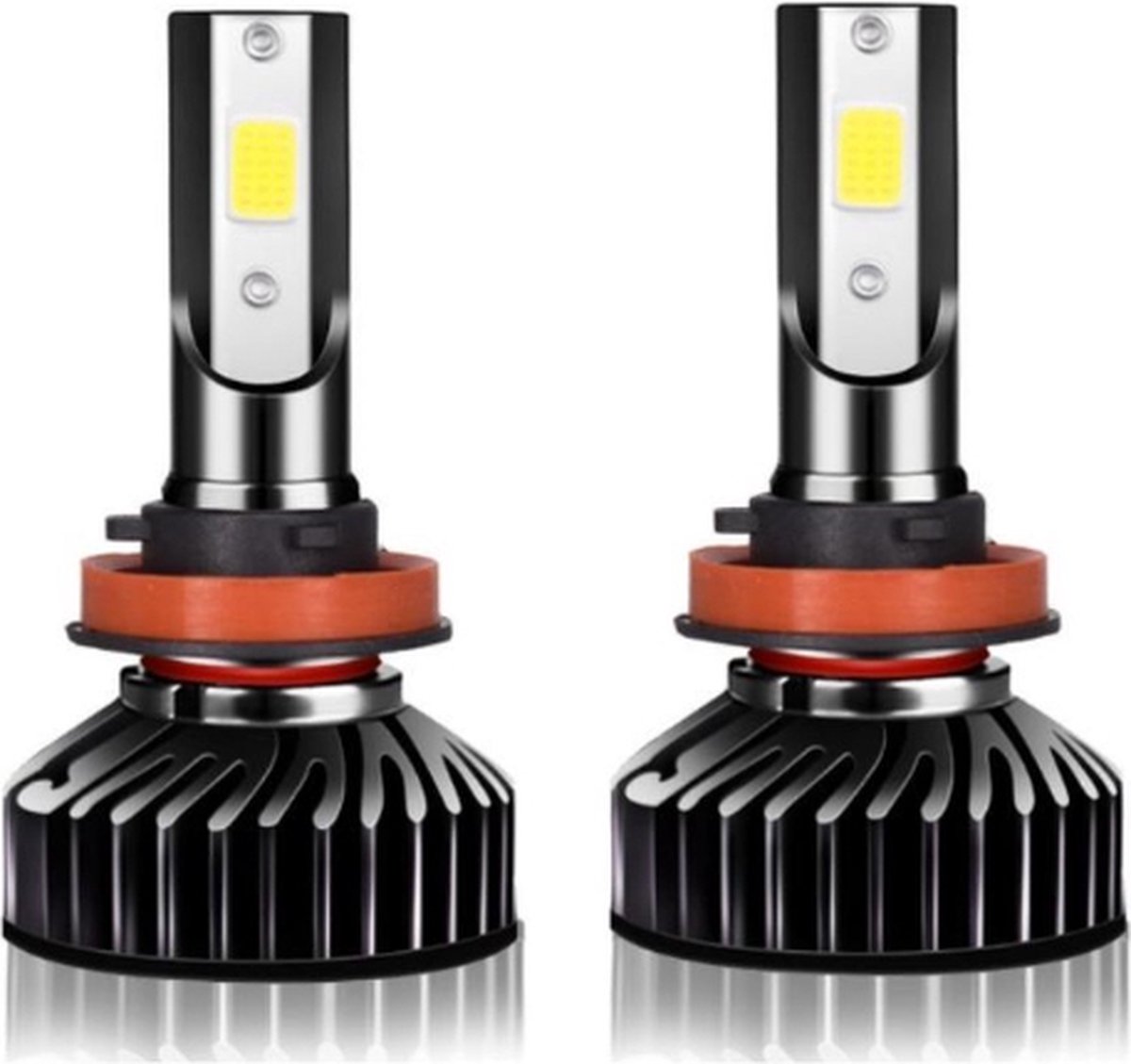 TLVX H8 / H9 / H11 55Watt Mini LED lampen – Canbus – Koplampen – Motor - Headlights - 8000K - Wit licht – Autoverlichting – 12V – 55w halogeen vervanger - Dimlicht – Grootlicht – 28.000 Lumen (2 stuks)