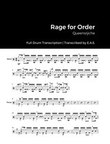 Full Album Drum Transcriptions - Queensrÿche - Rage for Order