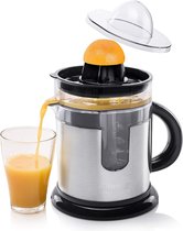 Duo Juicer – Innovatief tussenstuk met dubbelfunctie – RVS Design, 40 Watt, Zilver