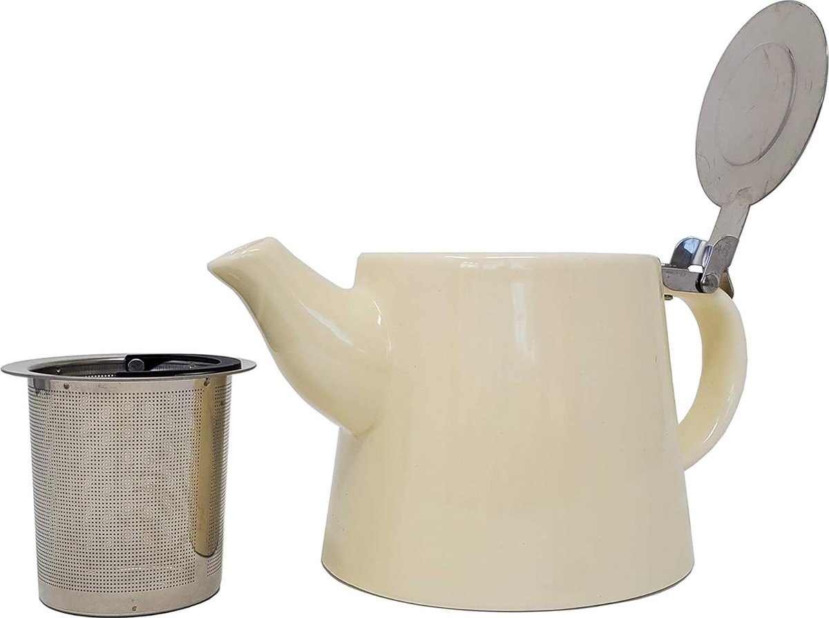 Cara keramische theepot 510 ml (1-2 kopjes) met verwijderbare roestvrijstalen zetgroep