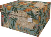 Dutch Design Brand - Dutch Design Storage Box - Opbergdoos - Opbergbox - Bewaardoos - Vogels - Fruit - Cockatoo and Pomegranate