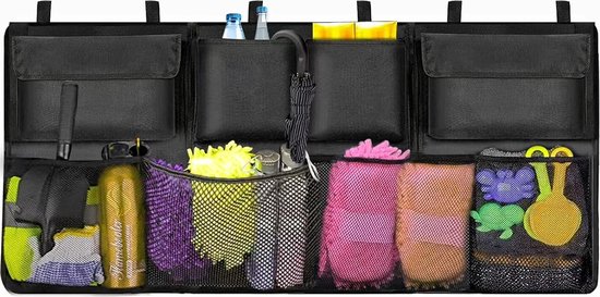 EINESIN Auto Organizer Toolbag, kofferbakorganizer van vilt met klittenbandbevestiging, auto-accessoire voor gereedschap & autoverzorging, kofferbak organizer
