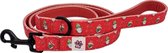 Paw My God! Kerst Hondenriem - Howliday Crumbles - Rood - 140 cm