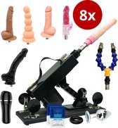 Machine sexuelle avec 8 accessoires – Y compris Godes et Pocket Pussy gratuite – Machine sexuelle pour hommes et femmes – Machine à baiser – Machine à baiser – Avec anneau pénien et plug anal gratuits