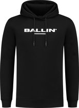 Ballin Amsterdam - Heren Slim fit Sweaters Hoodie LS - Black - Maat L