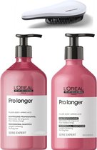 L`Oreal Professionel - Pro Longer Set - Shampoo + Conditioner + KG Ontwarborstel - Groot Verpakking - Versterkende Lijn Voor Lang Haar- Duo Pakket