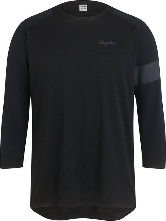 Rapha Trail 3/4 Mouw Jersey Zwart L Man