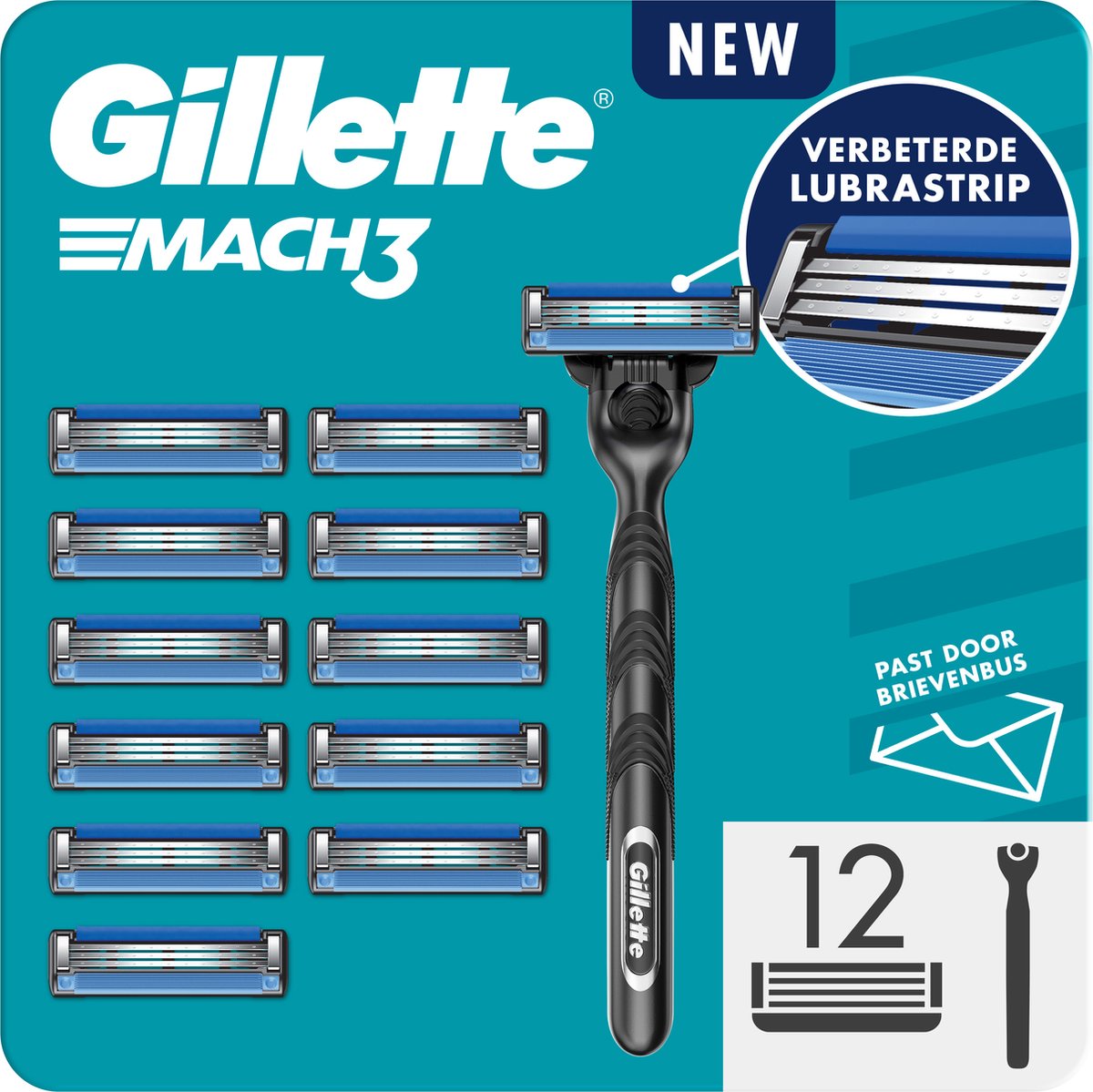 GILLETTE Mach 3 Plus rasoir avec recharges 2 recharges 1 rasoir