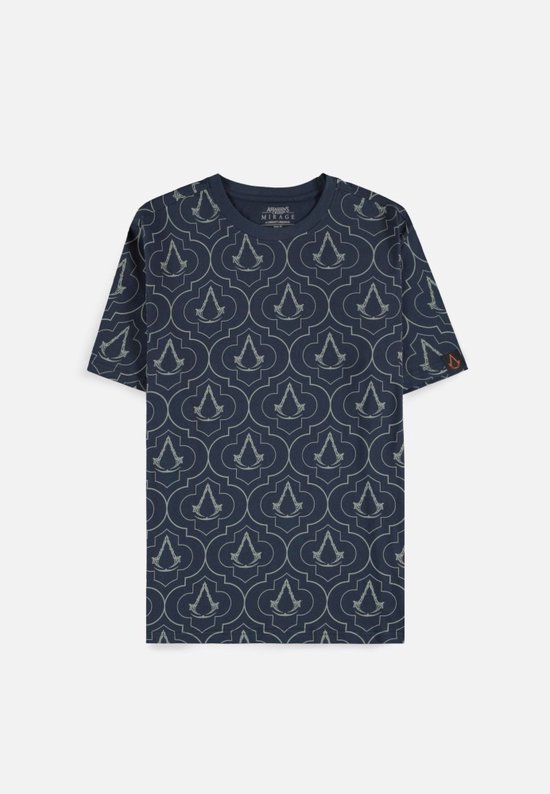Assassin's Creed - Assassin's Creed Mirage - All Over Print Heren T-shirt - S - Blauw