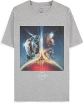 Starfield - Box Art Heren T-shirt - 2XL - Grijs