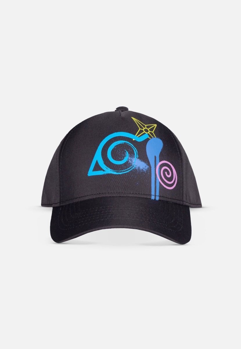 Naruto Icon Cap zwart Polyester Heren - Anime, Fan merch, Film, TV-series