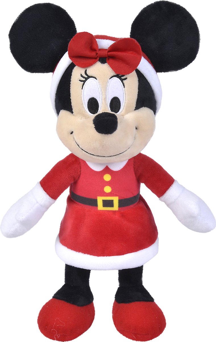Simba Toys plush Minnie Mouse - Kerst knuffel - 25 cm