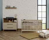 Cabino Chambre de bébé Geneve 2 pièces - Lit bébé & Commode - Fond réglable Argile
