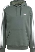 adidas Sportswear Essentials Fleece 3-Stripes Hoodie - Heren - Grijs- M