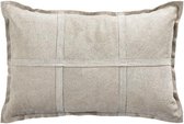 PTMD Sierkussen Cobie - 60x8x40 cm - Suede - Taupe