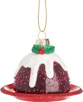 Chocolade kerstpudding kerstbal - Sass & Belle