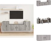 vidaXL TV-meubelset - Sonoma eiken - 100 x 34.5 x 40 cm - 2x 40 x 34.5 x 60 cm - Kast