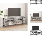 vidaXL Industrieel TV-meubel - Grijs Sonoma Eiken - 140 x 30 x 50 cm - Duurzaam hout - Kast