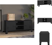 vidaXL TV-meubel - Industriële stijl - 105 x 35 x 42 cm - Zwart - Metaal - Kast