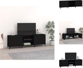 vidaXL Meuble TV - Classique - Zwart - 150 x 30 x 50 cm - Haute qualité