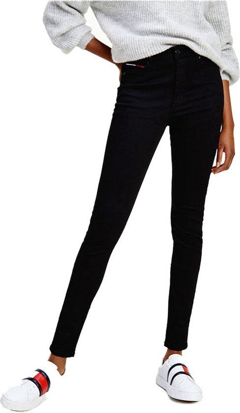Tommy Jeans Sylvia Jeans Super Skinny Taille Haute Zwart 31 / 32 Femme