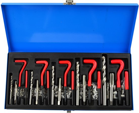 Kit de réparation de filetage type hélicoptère 131 pièces M5 M6 M8 M10 M12 foret