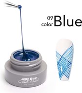 Jelly Bean Vernis à Ongles Spider Gel Blauw - Gel Nail Art Blue - Vernis Gel UV 5ml