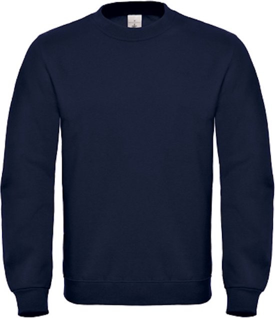Sweater 'ID.002' met ronde hals B&C Collectie maat 5XL Donkerblauw