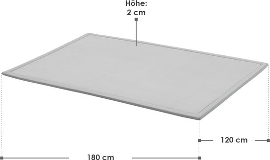 Fluweelzacht Speelkleed / Kinderkleed Maila - 180 x 120 cm - Grijs van Atmosphera — afbeelding 2