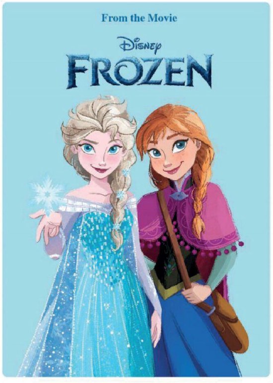 Frozen fleece deken - 100 x 140 cm. - Anna en Elsa plaid - blauw