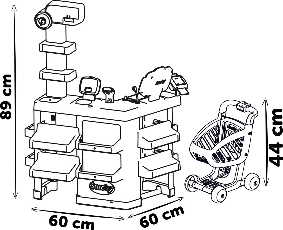 Smoby - Super Market - Speelgoedwinkeltje — afbeelding 2