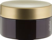 Scrubzout Fruity melon - 300 gram - Amber bruine pot met luxe gouden deksel - Hydraterende Lichaamsscrub