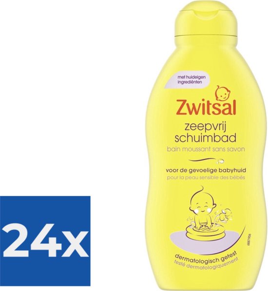 Zwitsal Bad - Schuimbad Zeepvrij - 400 ml - Voordeelverpakking 24 stuks