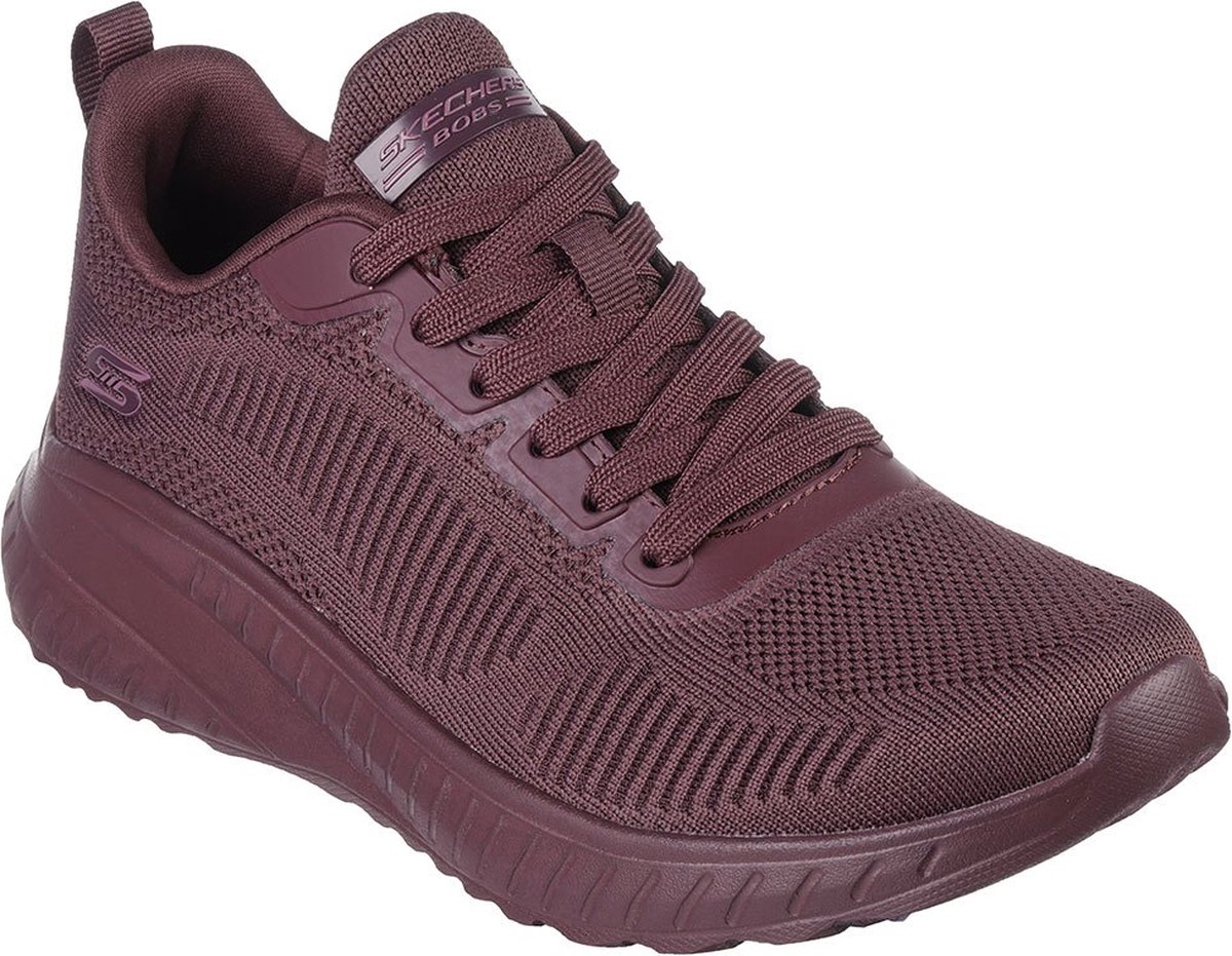 Skechers Bobs Squad Chaos - Face Off Plum Engineered Knit