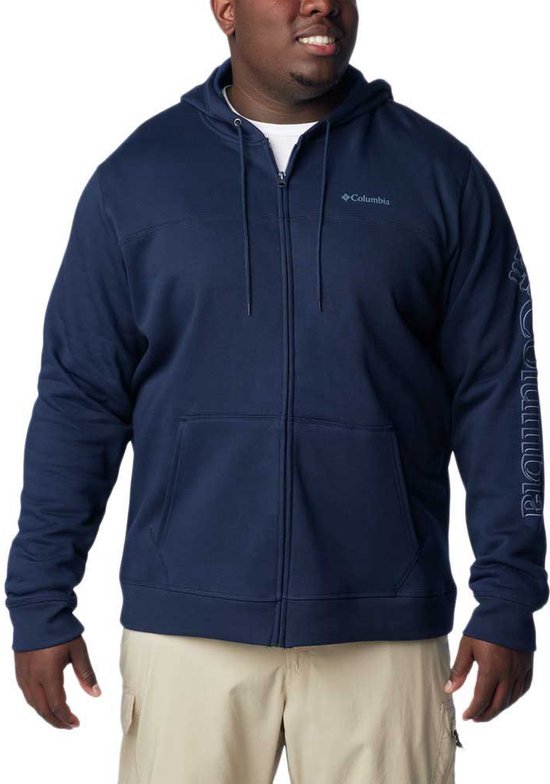 Columbia 1889164 Sweatshirt Met Volledige Rits Blauw XL Man