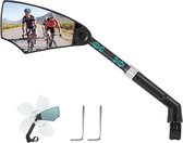 Bicycle Mirror Freely Retractable 360 Degree Rotatable 20-23 mm Handlebar Bicycle Mirror for E-bike Left Anti-Glare Explosion Proof Bicycle Mirror Foldable for E-Bikes Mountain Bikes Road Bikes