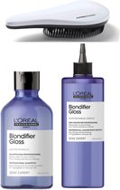 L`Oreal Professionel - Blondifier - Blond Haar Pakket - Shampoo + Concentraat + KG Ontwarborstel - Serie Expert Giftset