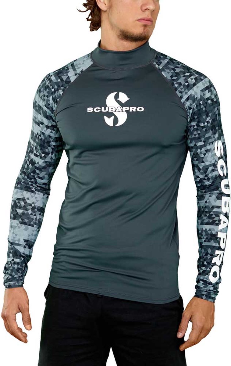 Scubapro Upf 50 Rash Guard Lange Mouwenshirt Grijs S