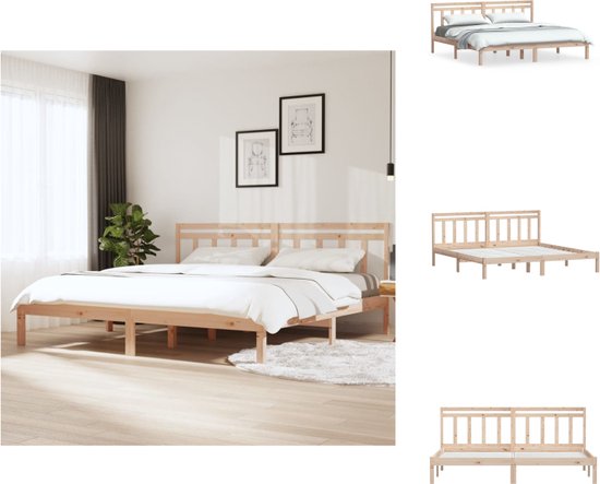 vidaXL Bedframe - vidaXL - Bedframes - 160 x 200 cm - Massief grenenhout - Bed