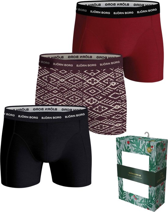 Bjorn Borg - Boxers Cotton Stretch 3 Pack Multicolour - Heren - Maat L - Body-fit