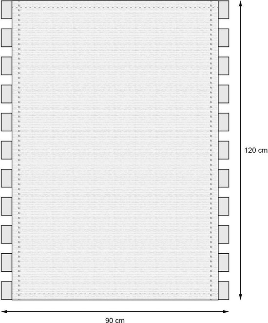 Hangbank schommelbank tuinbank 114 cm