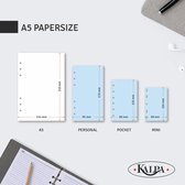 Kalpa 6200-14 A5 Notitieblokken met perforatie voor organizer - Set van 4 stuks